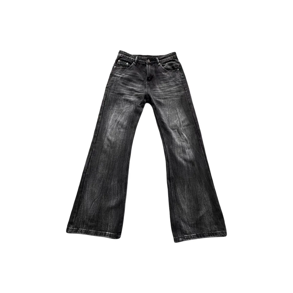 YICHEN Черный Серый Унисекс Джинсы