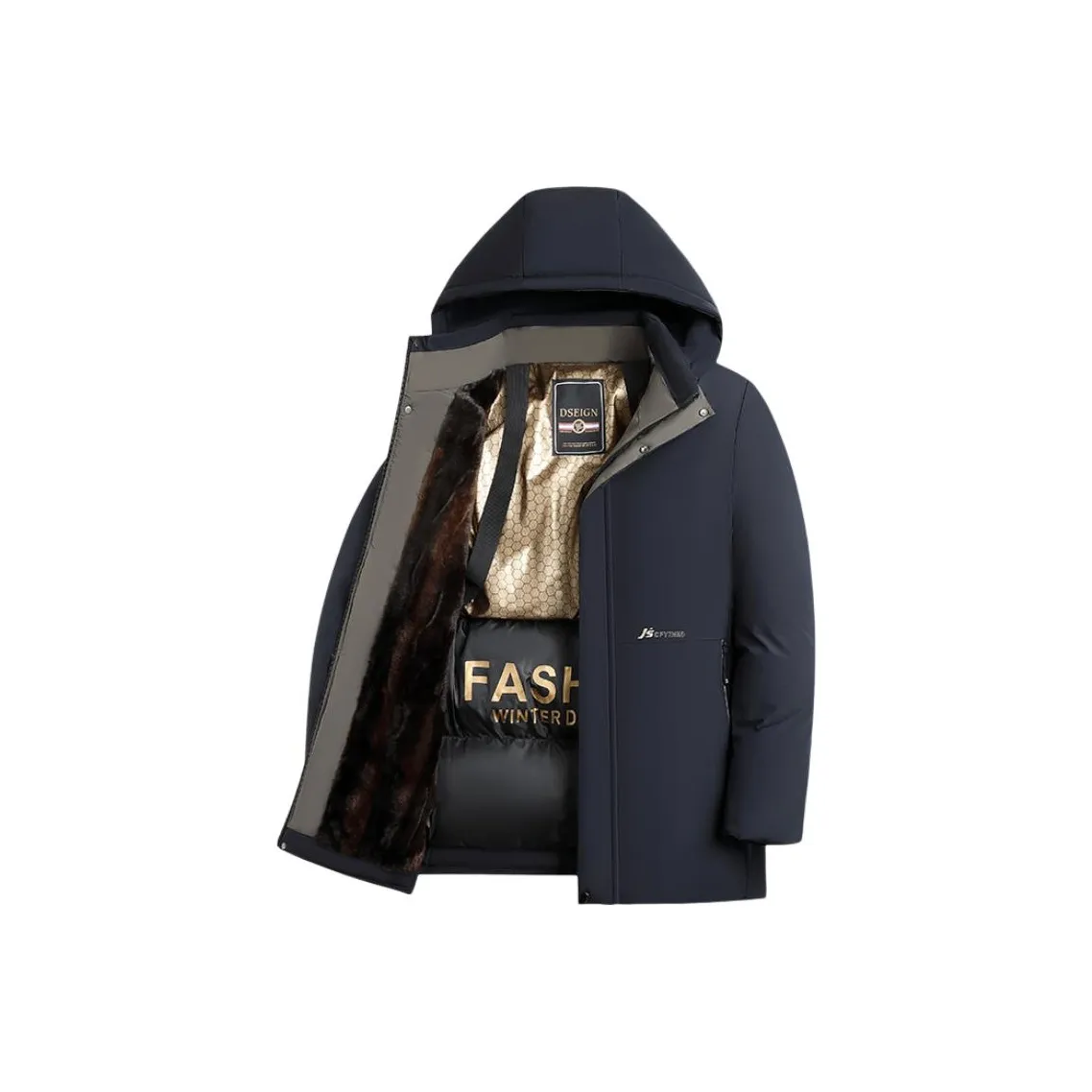 Candito Черный Золотой Пуховая Куртка Мужская