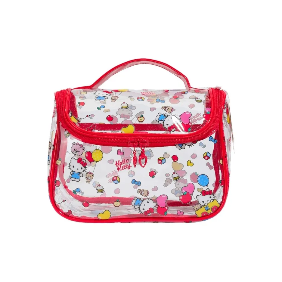 Sanrio Hello Kitty PVC Поливинилхлорид Путешествие Сумка для хранения Женская Красная