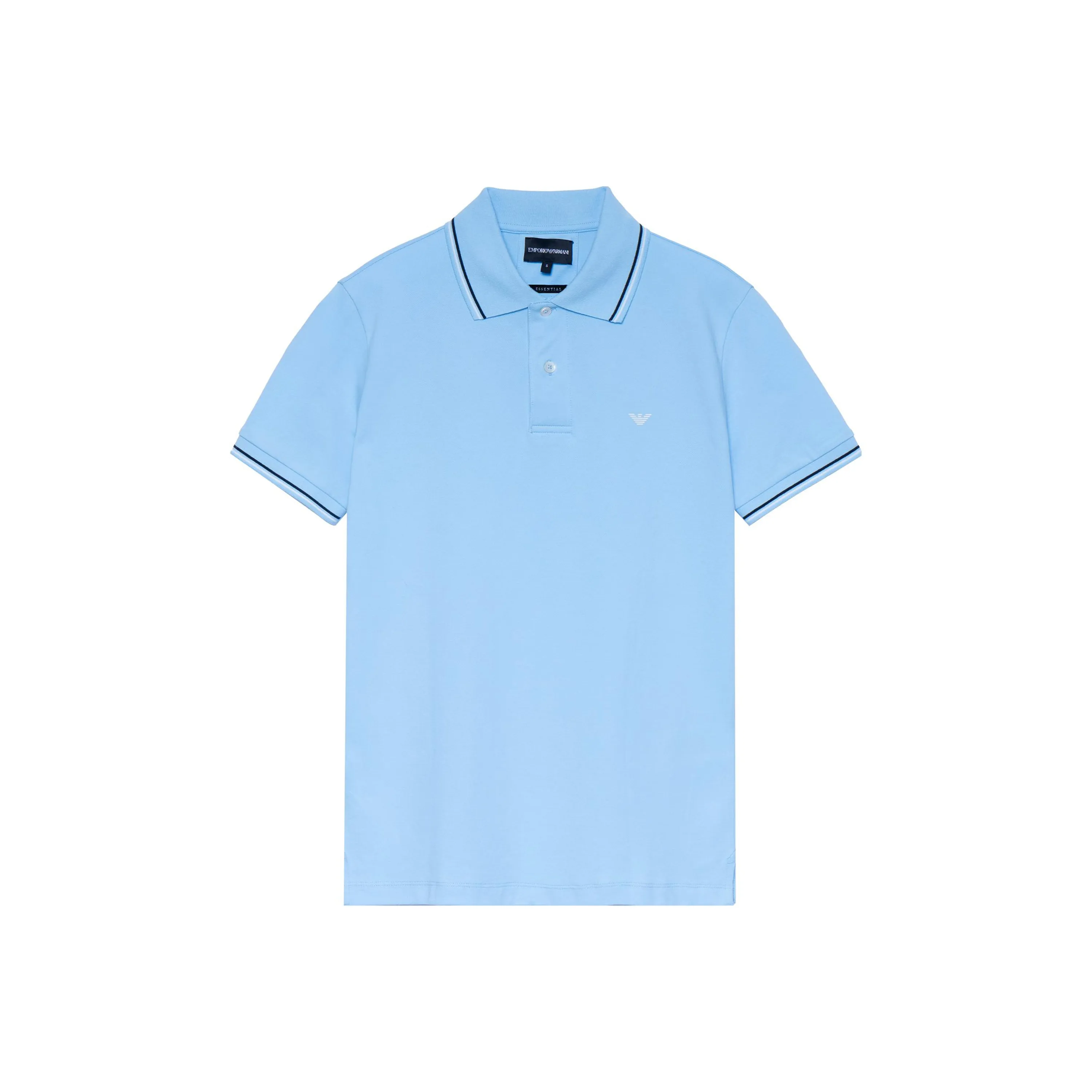 EMPORIO ARMANI SS22 Polo Shirt Men's Light Blue
