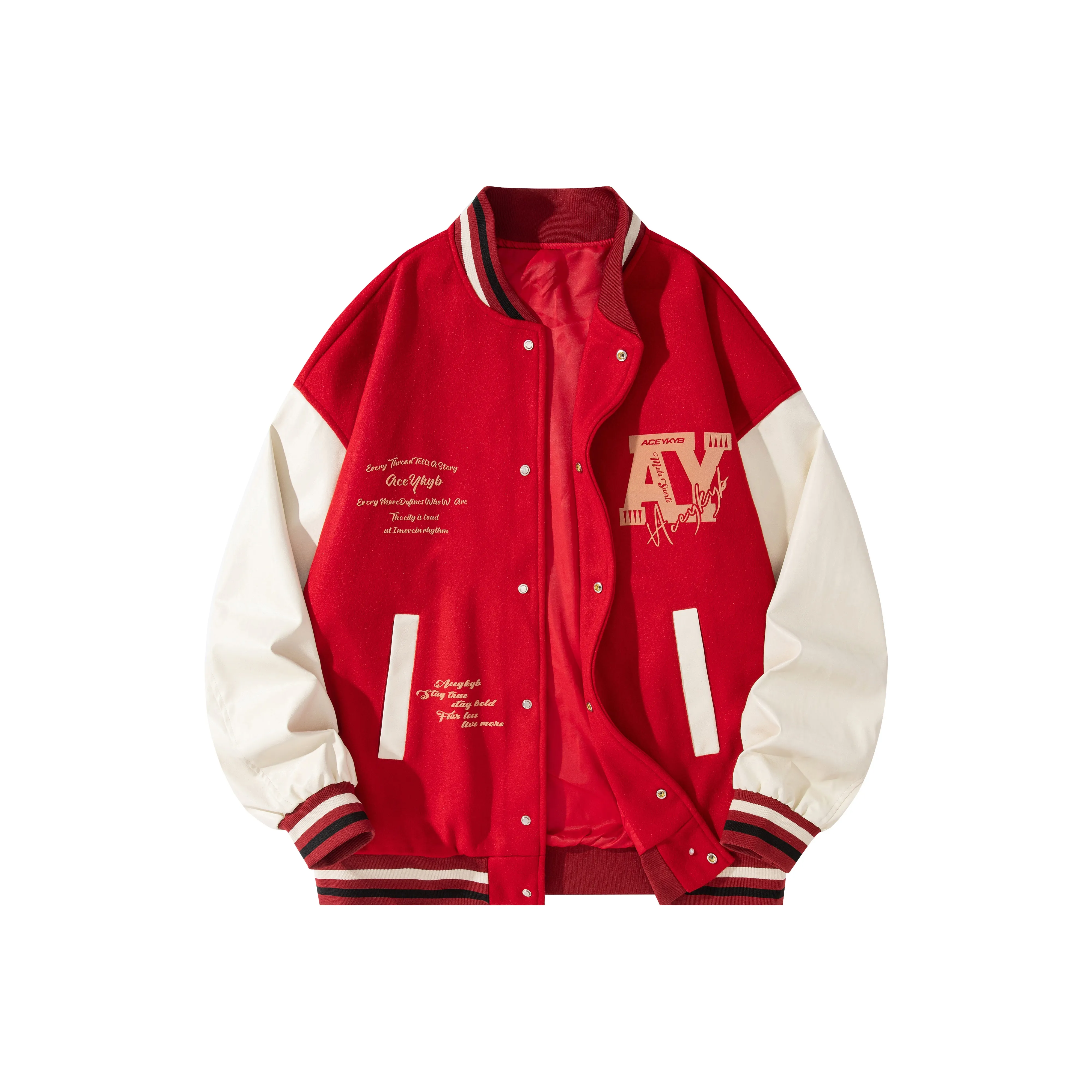 YK YB YK YB x Tao Huang Бейсбольная куртка Унисекс