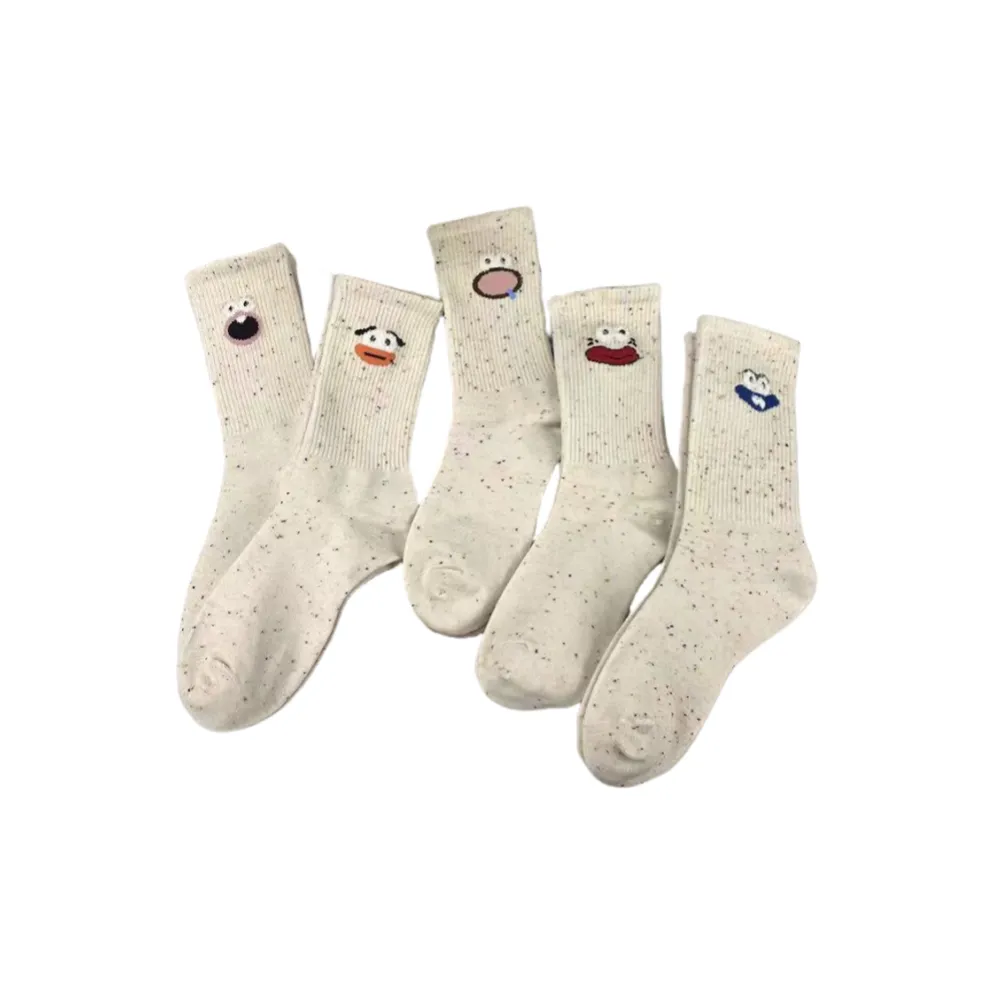 ALPLUME Необычный Смешанный Цвет 5 Пачка Женские Носки до Икры MID