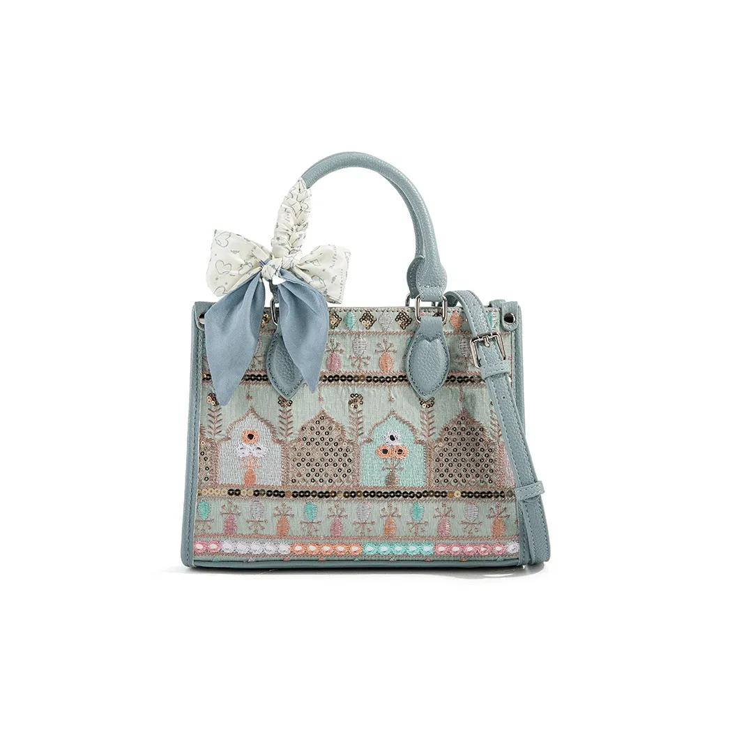 CAEISL KCIEL ПУ (полиуретан) Сумка Женская Богемная Синяя