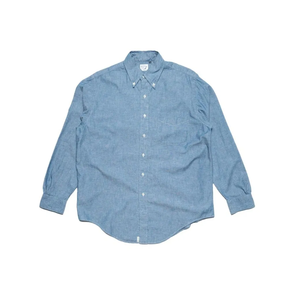 Orslow Мужские рубашки серо-голубого цвета