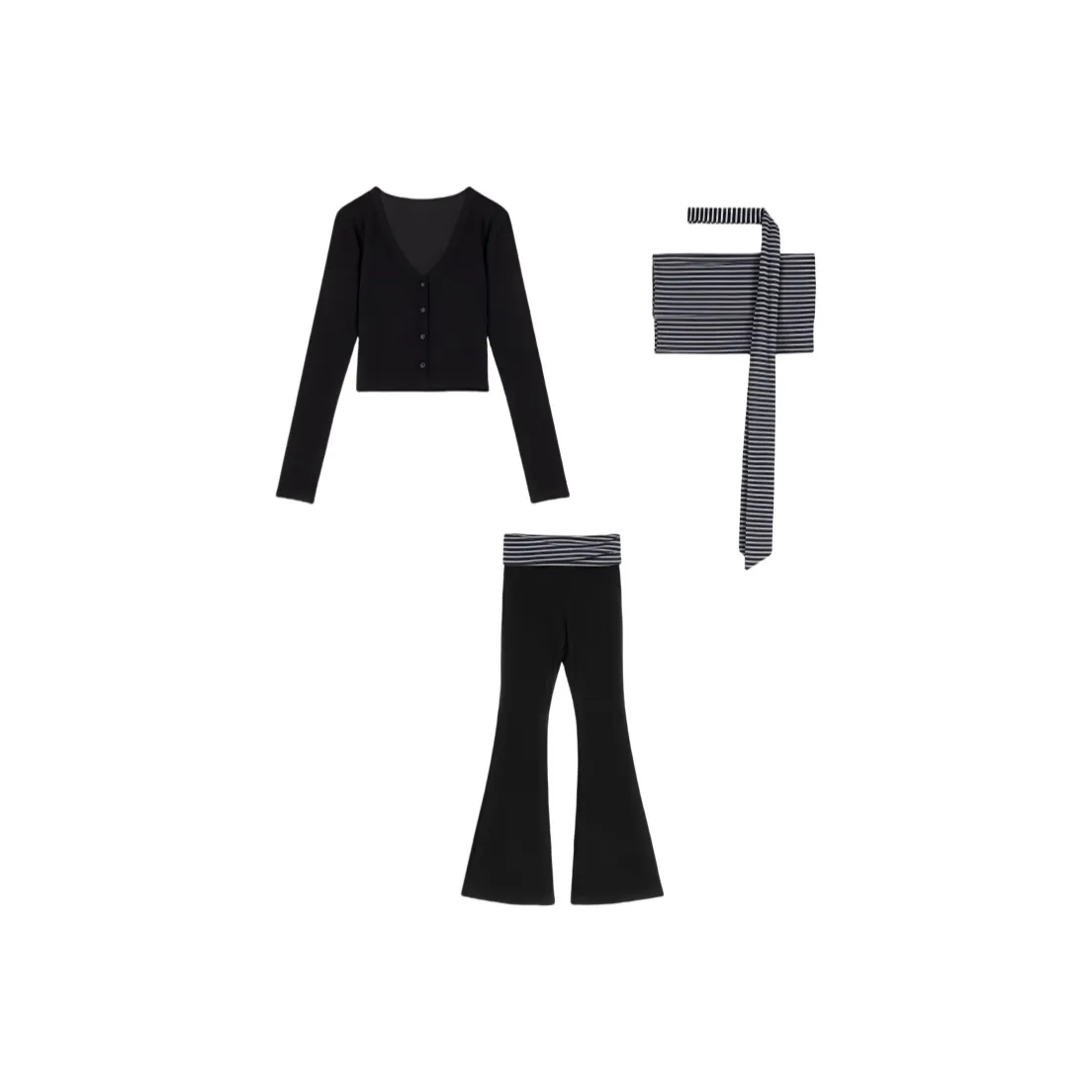 Nathania Черный Женские Повседневные Костюмы