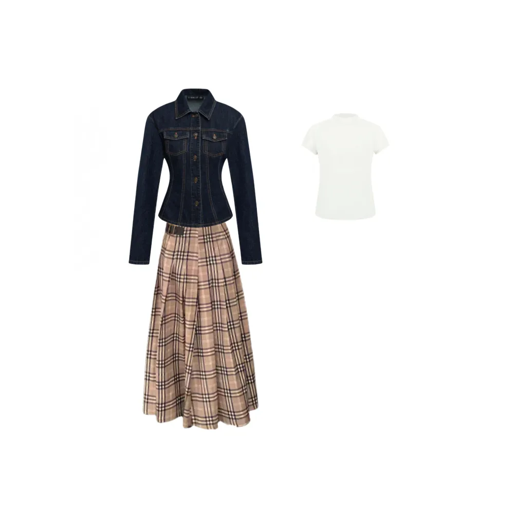 GORGEOUSIDEA Весенний и Осенний Комплект с Юбкой для Женщин