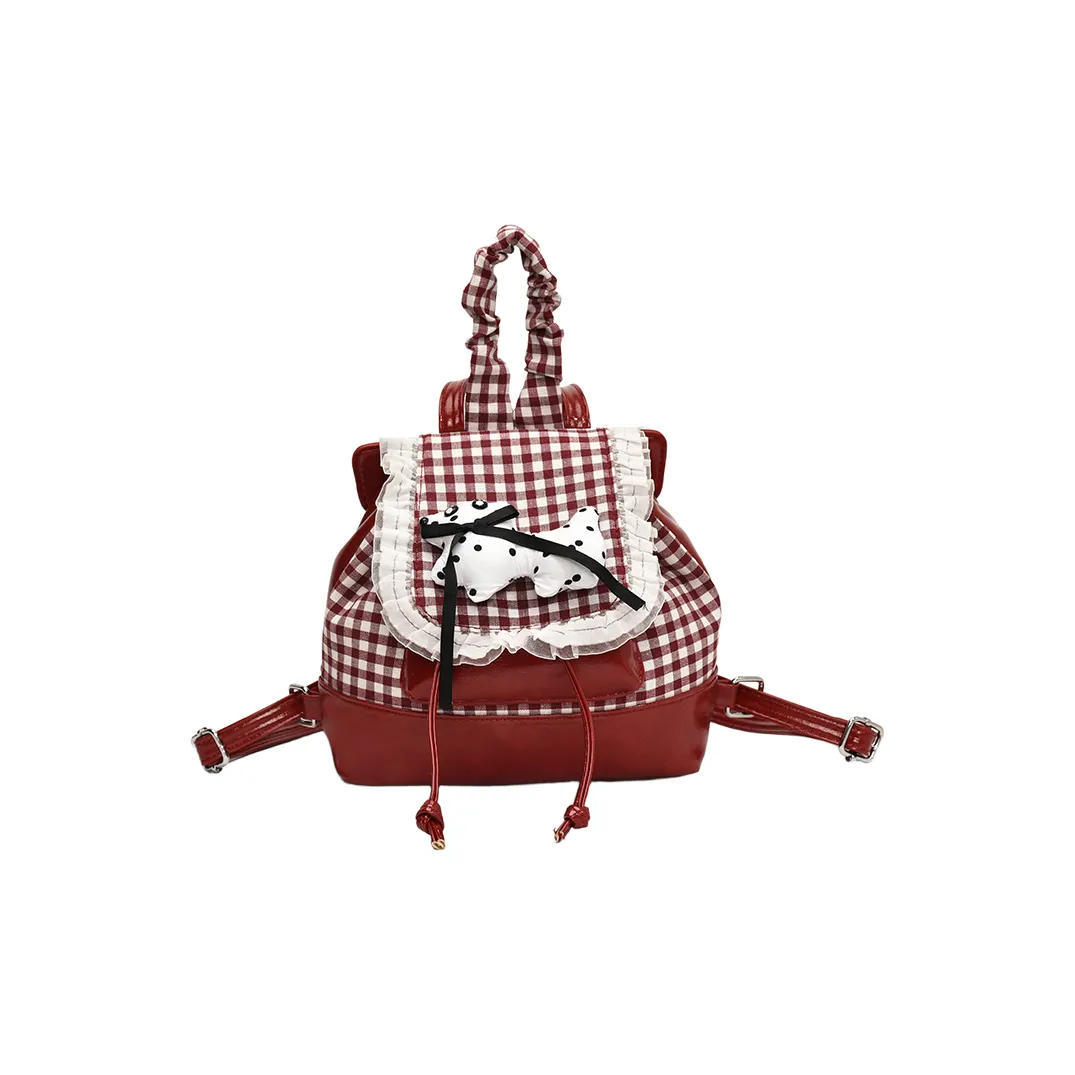 Iman's House ПУ (полиуретан) Рюкзак Стандартный Женский Красный Черный Коричневый