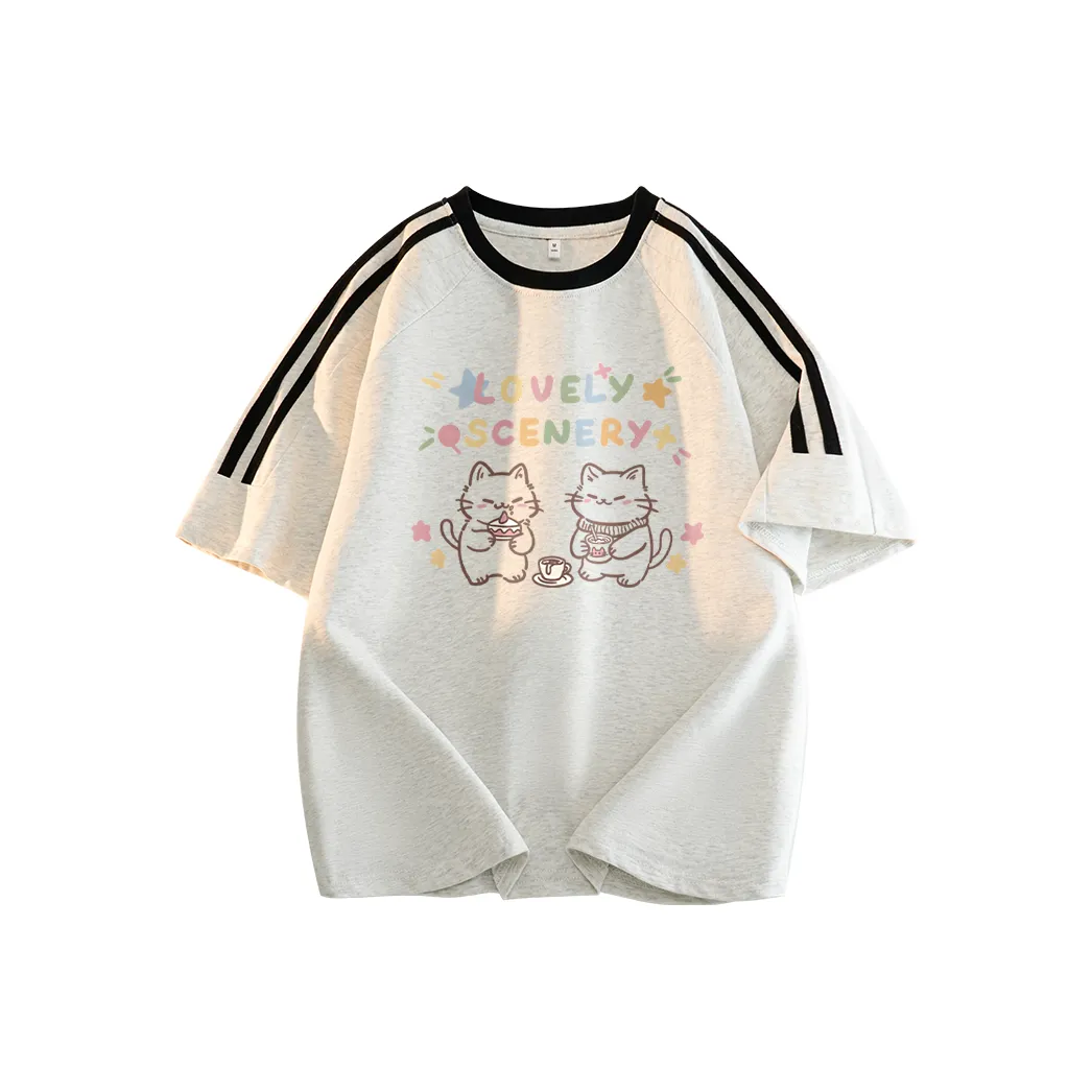 Хлопок короткий рукав женские рубашки T