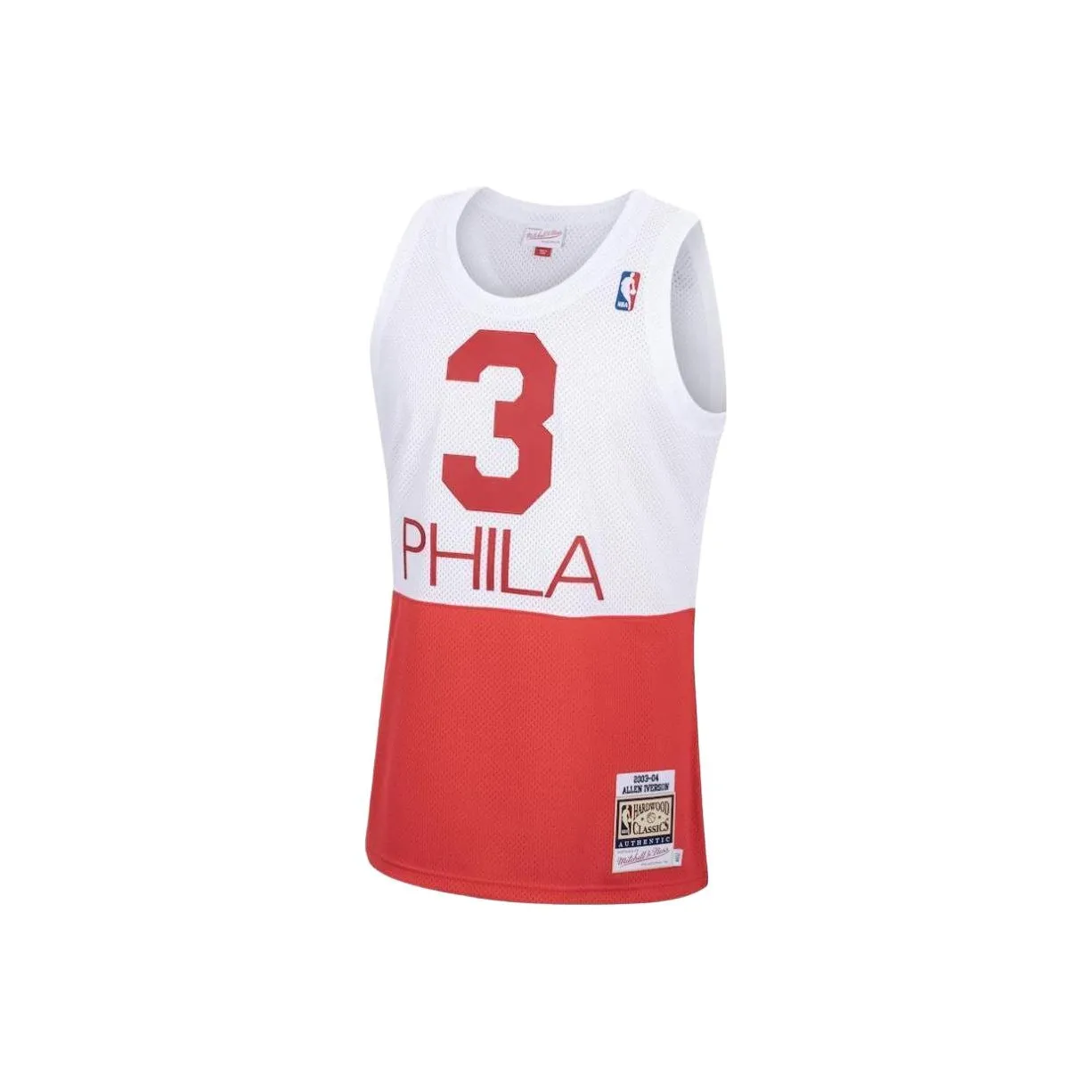 NBA x MITCHELL NESS Philadelphia 76ers Allen Iverson Баскетбольная форма Allen Iverson Мужская Красная Белая