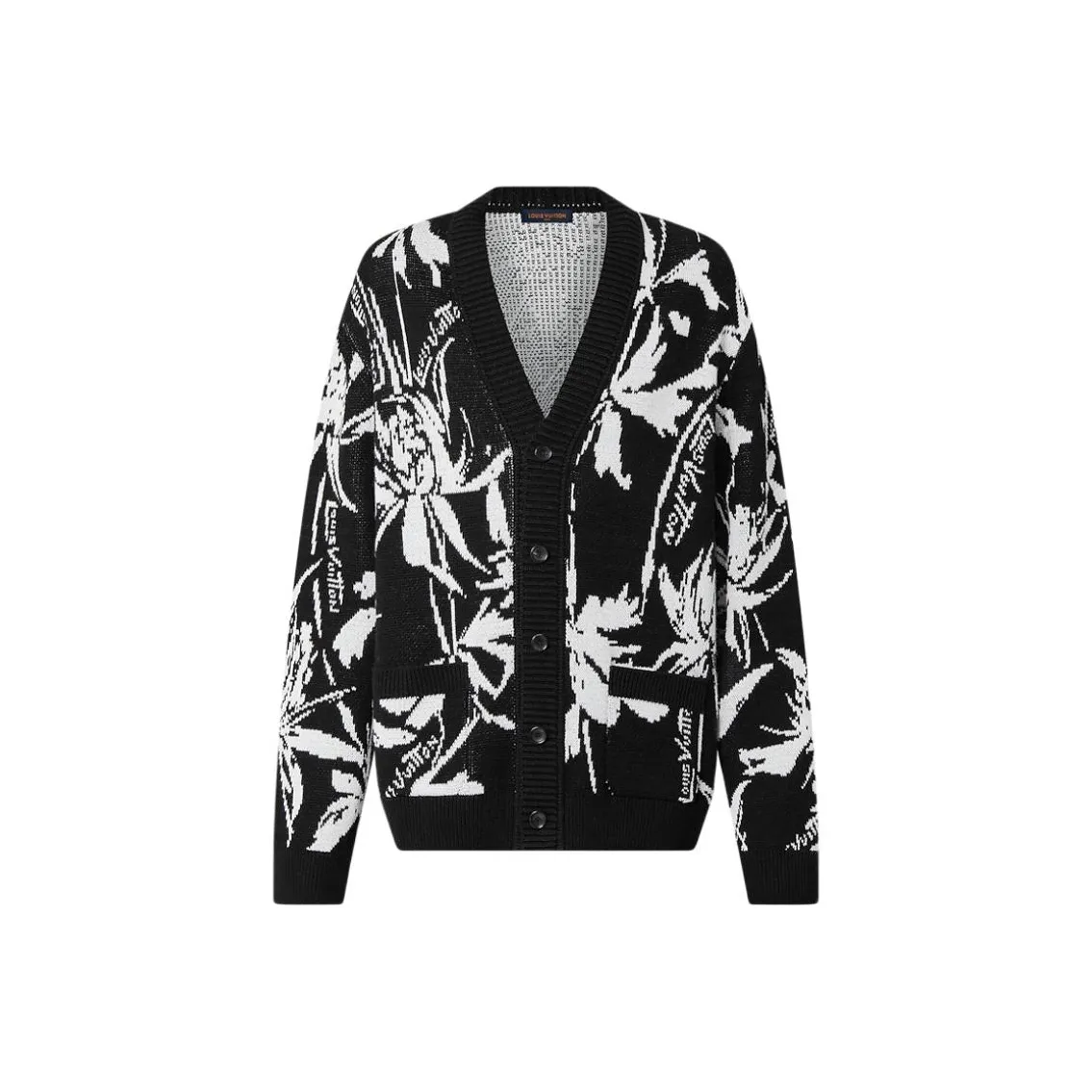 LOUIS VUITTON Thistle Jacquard Cardigan