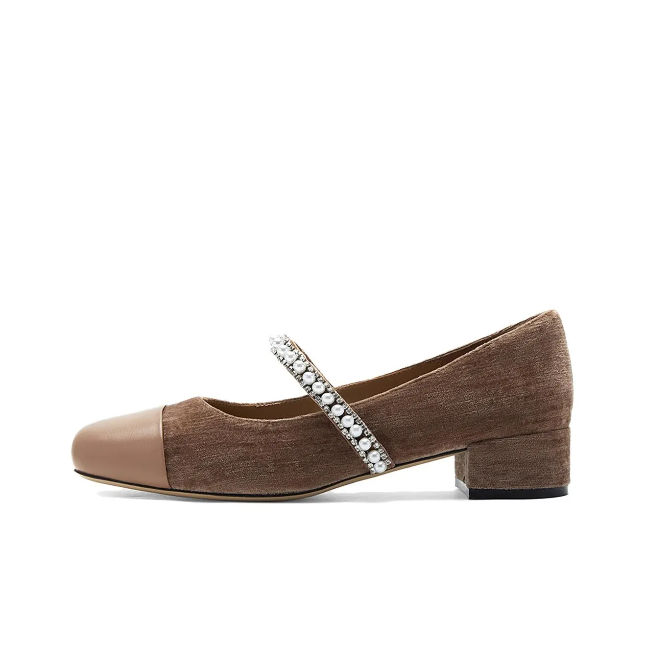 NINE WEST Туфли Мэри Джейн с грубым каблуком 3,5 см женские