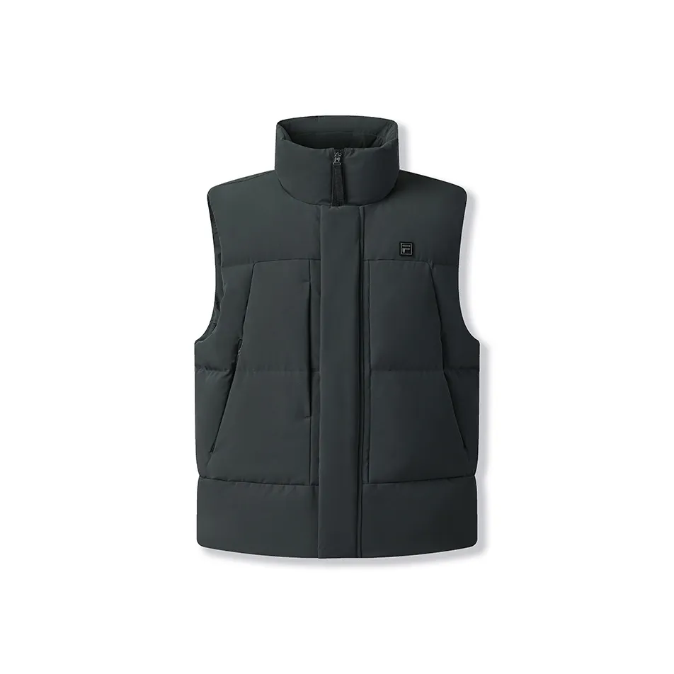 FILA Белый Темно-зеленый DG Мужской Пуховый жилет