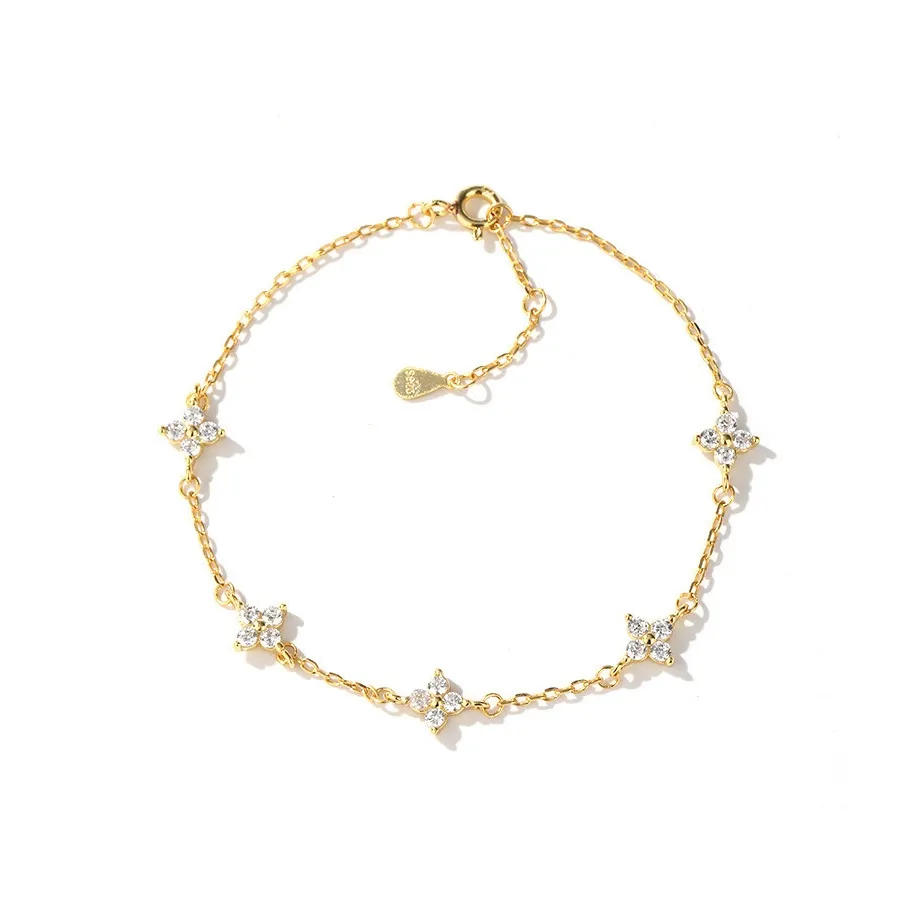 JKEM Медные браслеты с цирконием для женщин