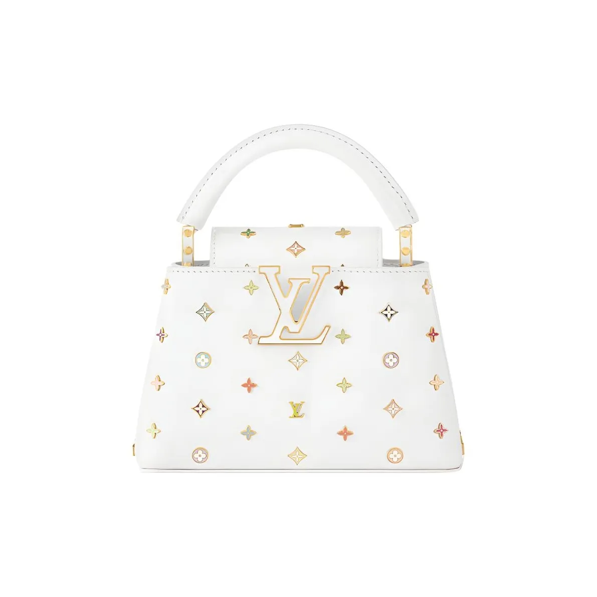 LOUIS VUITTON X Takashi Murakami Capucines Mini White