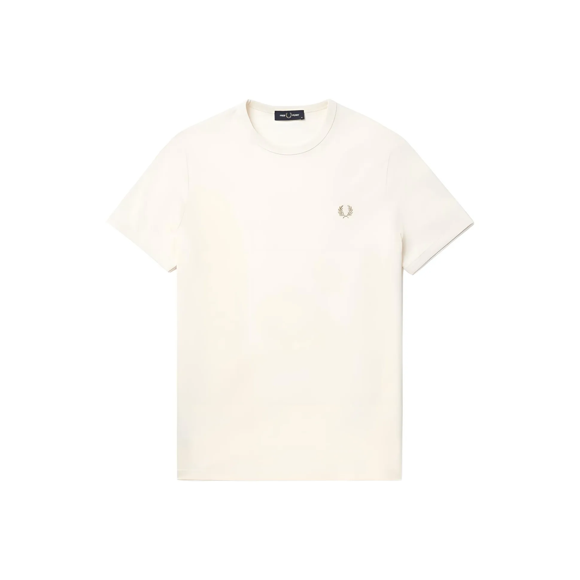 FRED PERRY Сливочный Мужской T-Рубашки