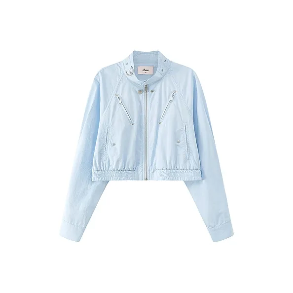 CHUU Детский синий женский короткий пальто