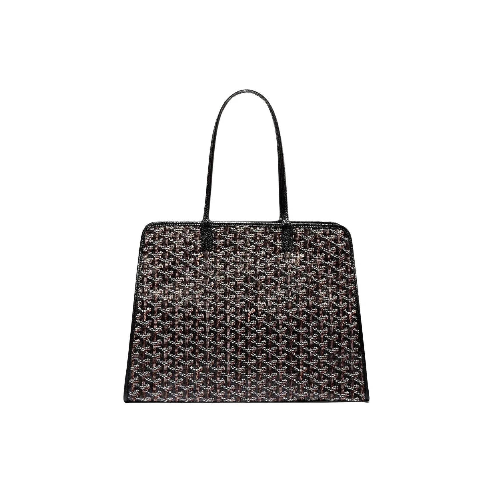GOYARD Hardy Canvas With Calfskin Tote Bag, Shopping Bag, Shoulder Bag, Handbag Small Unisex Multicolor