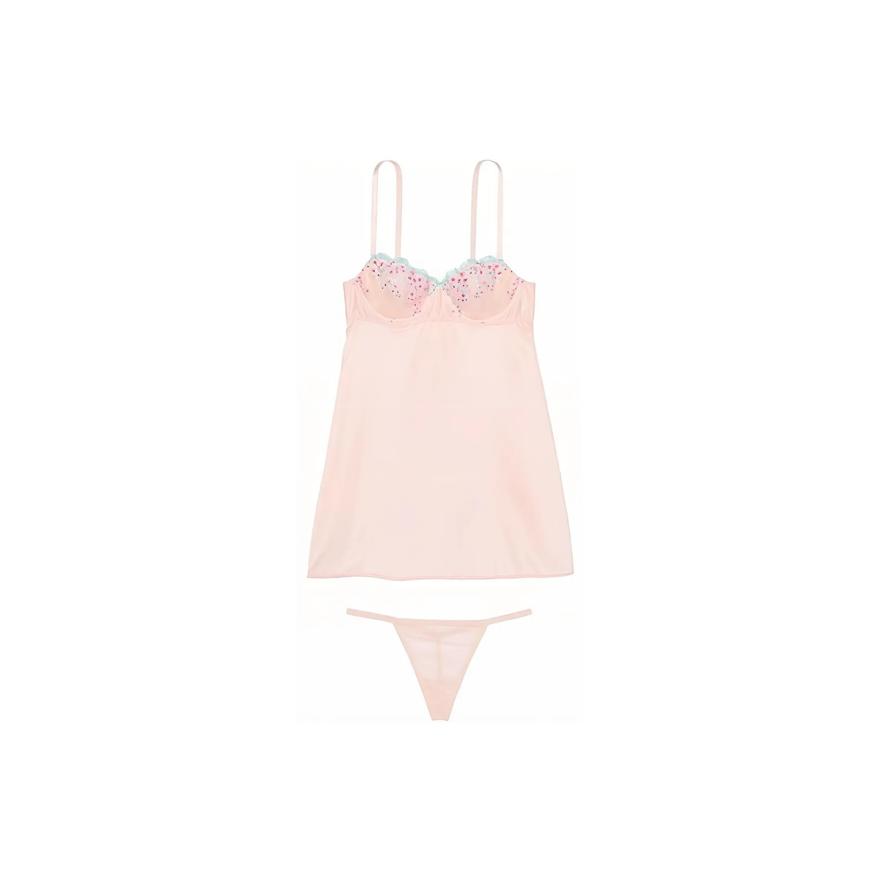 Victoria's Secret Пижамный комплект женский светло-розовый