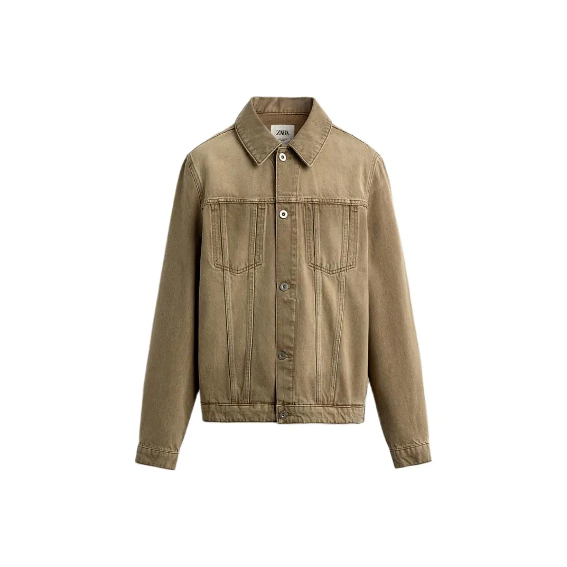 ZARA Коричневый Мужской Джинсовые Куртки