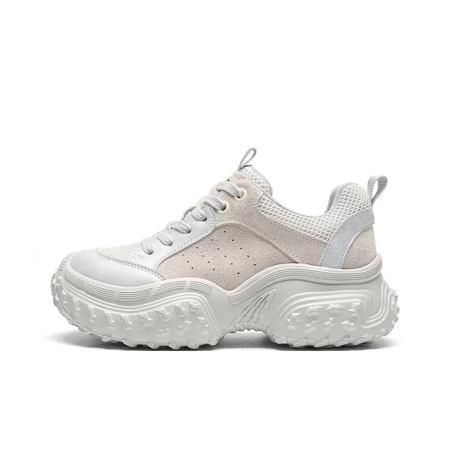 ZHR Ice Blockage Collection Устойчивый к истиранию Дышащий Увеличивающий Высоту Низкий Топ Кроссовки с Толстой Подошвой Женские