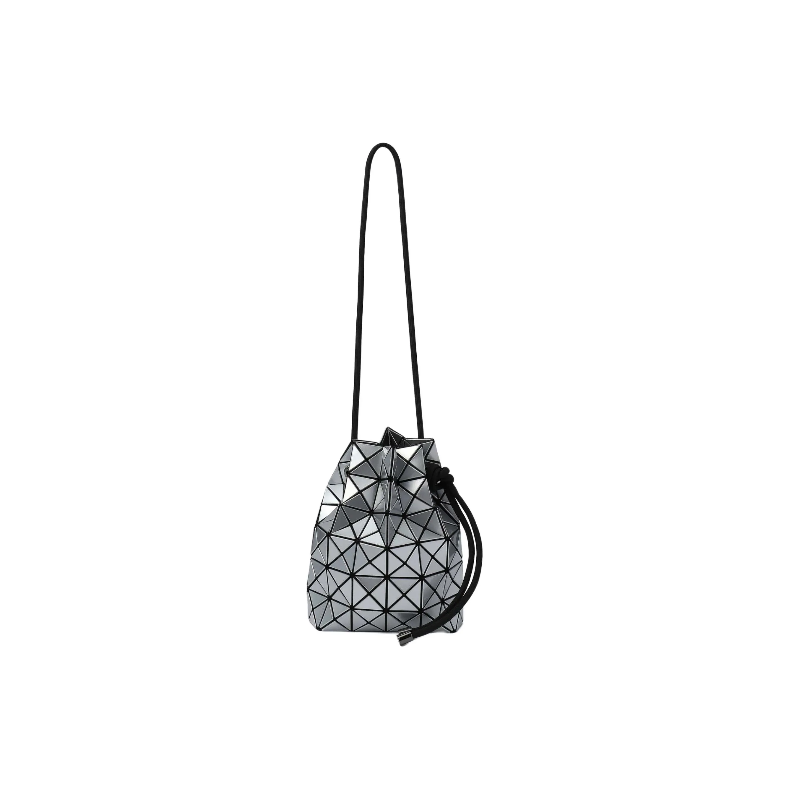 ISSEY MIYAKE Prism PVC Bucket Bag, Crossbody, One Shoulder Handbag Regular Women's Silver