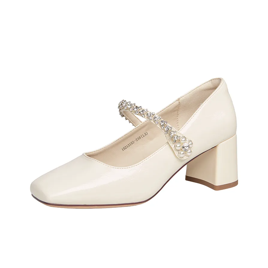 GEMEIQ Квадратный каблук Mary Jane Женские туфли