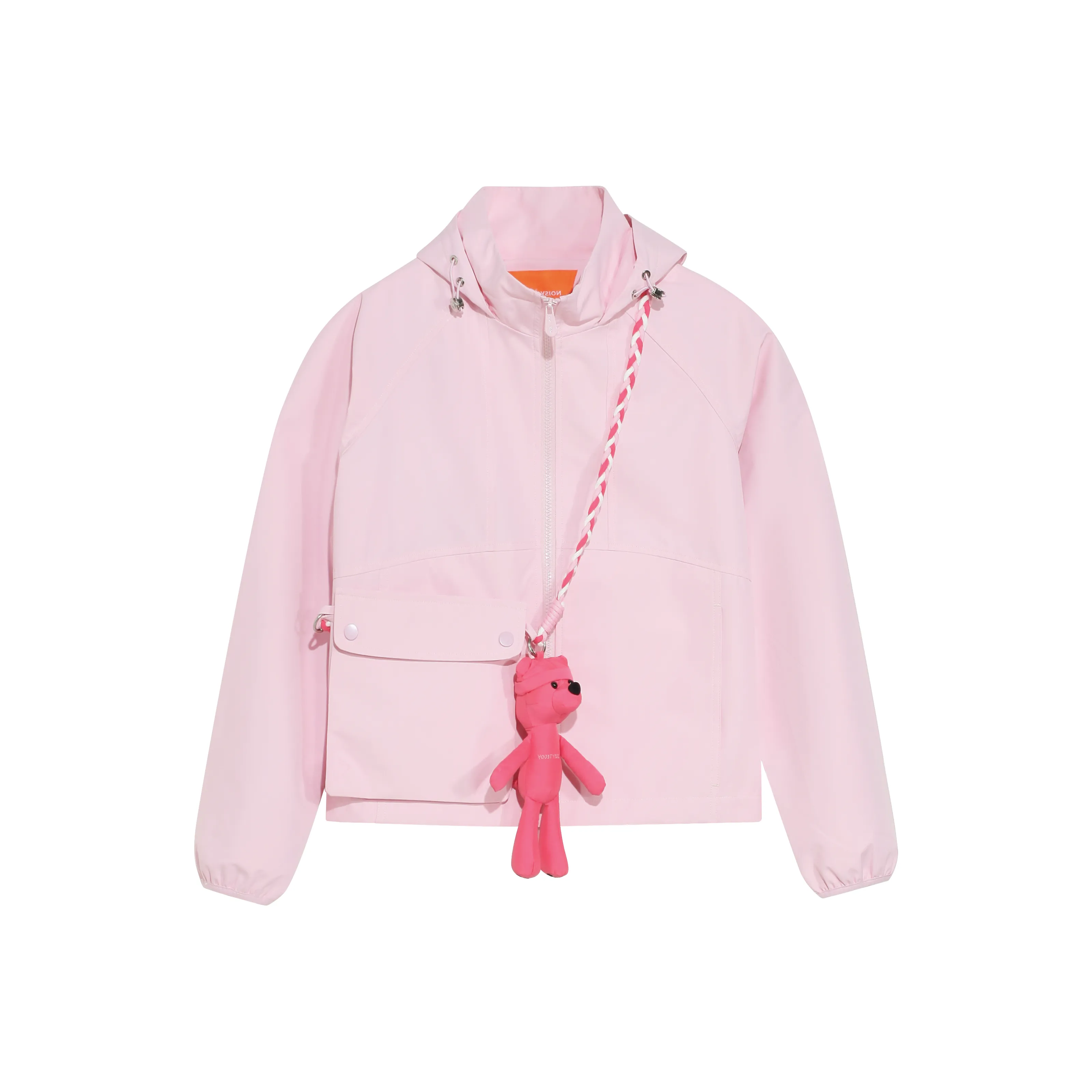 NOISY TEDDY Длинный рукав с капюшоном пальто мягкий shell куртки