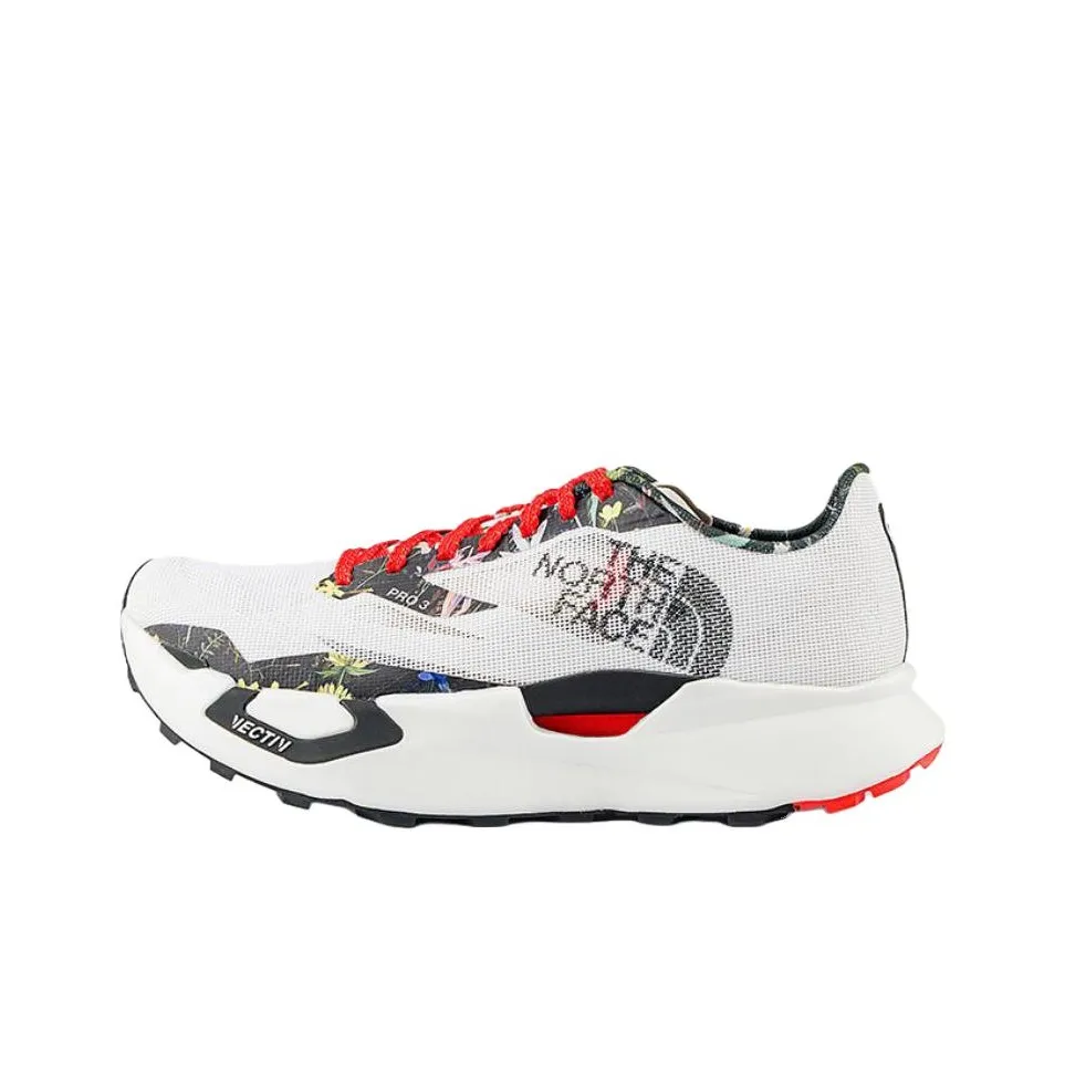 THE NORTH FACE VECTIV Pro 3 Устойчивый к истиранию Дышащие Снижающие удар Беговые кроссовки Унисекс Белый Snow Peak