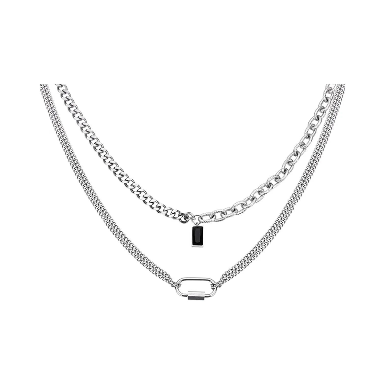 GUDUD Титановые стальные ожерелья унисекс