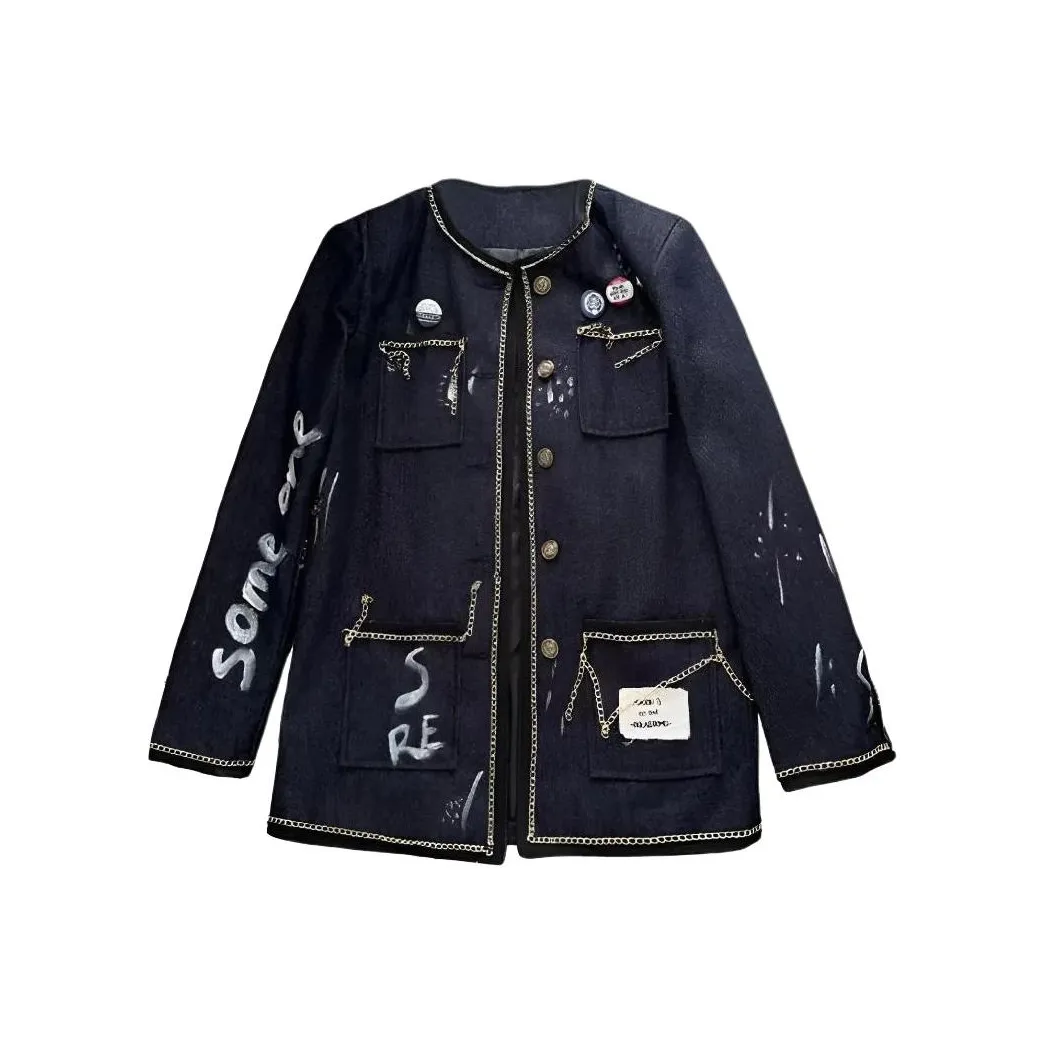 SKYA Темно-синий синий женский куртки