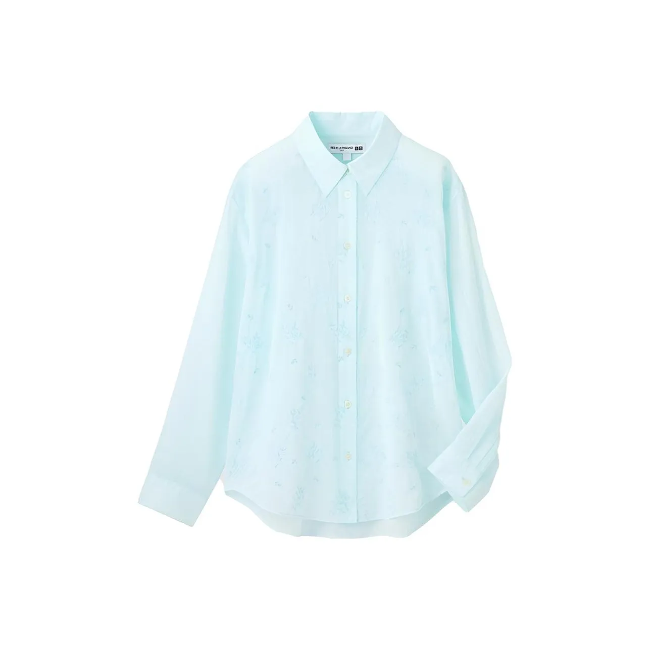 UNIQLO x Ines De La Fressange UNIQLO x Ines De La Fressange SS23 Рубашка Женская Aqua Blue