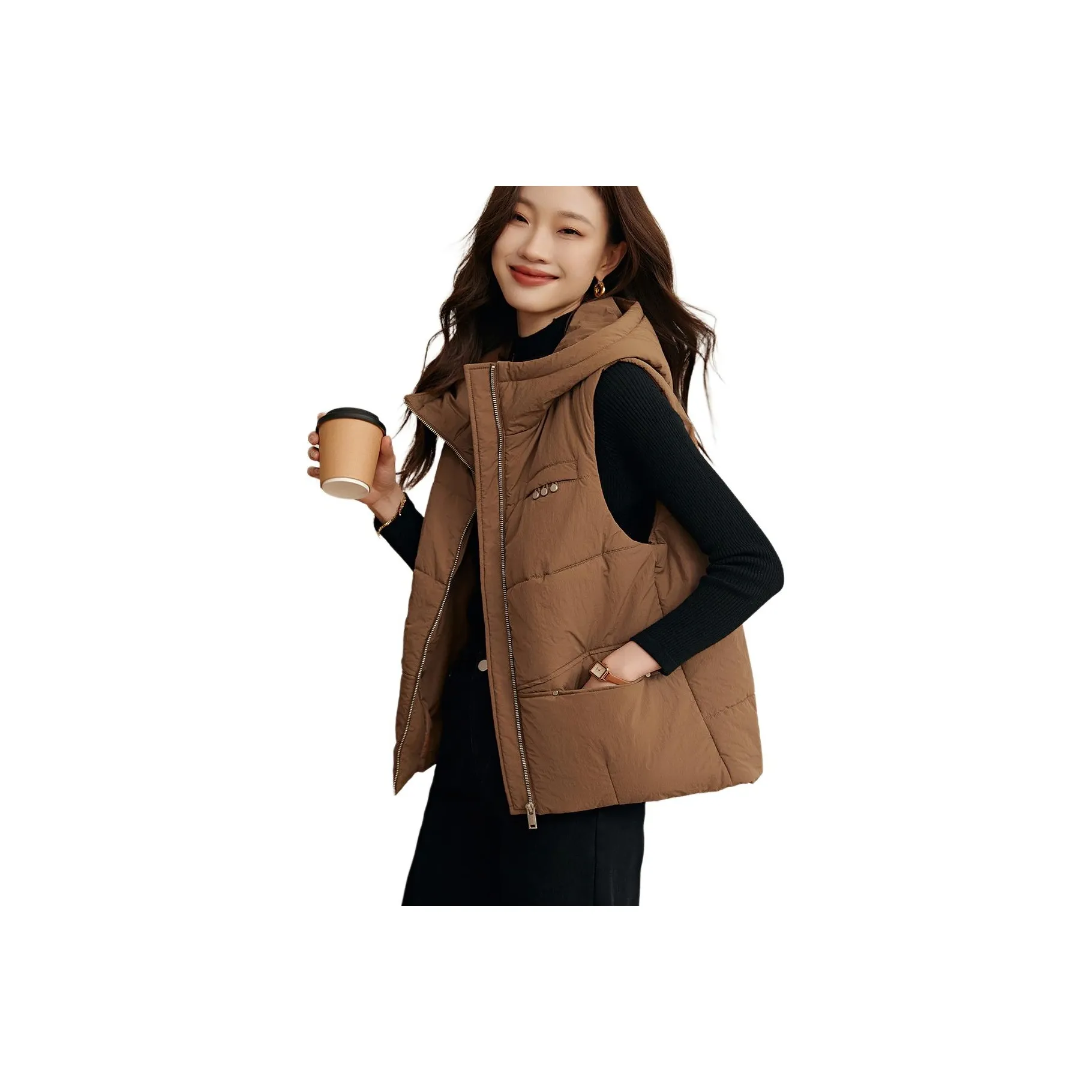 Mo Han Yi Mei Vest Women's Khaki