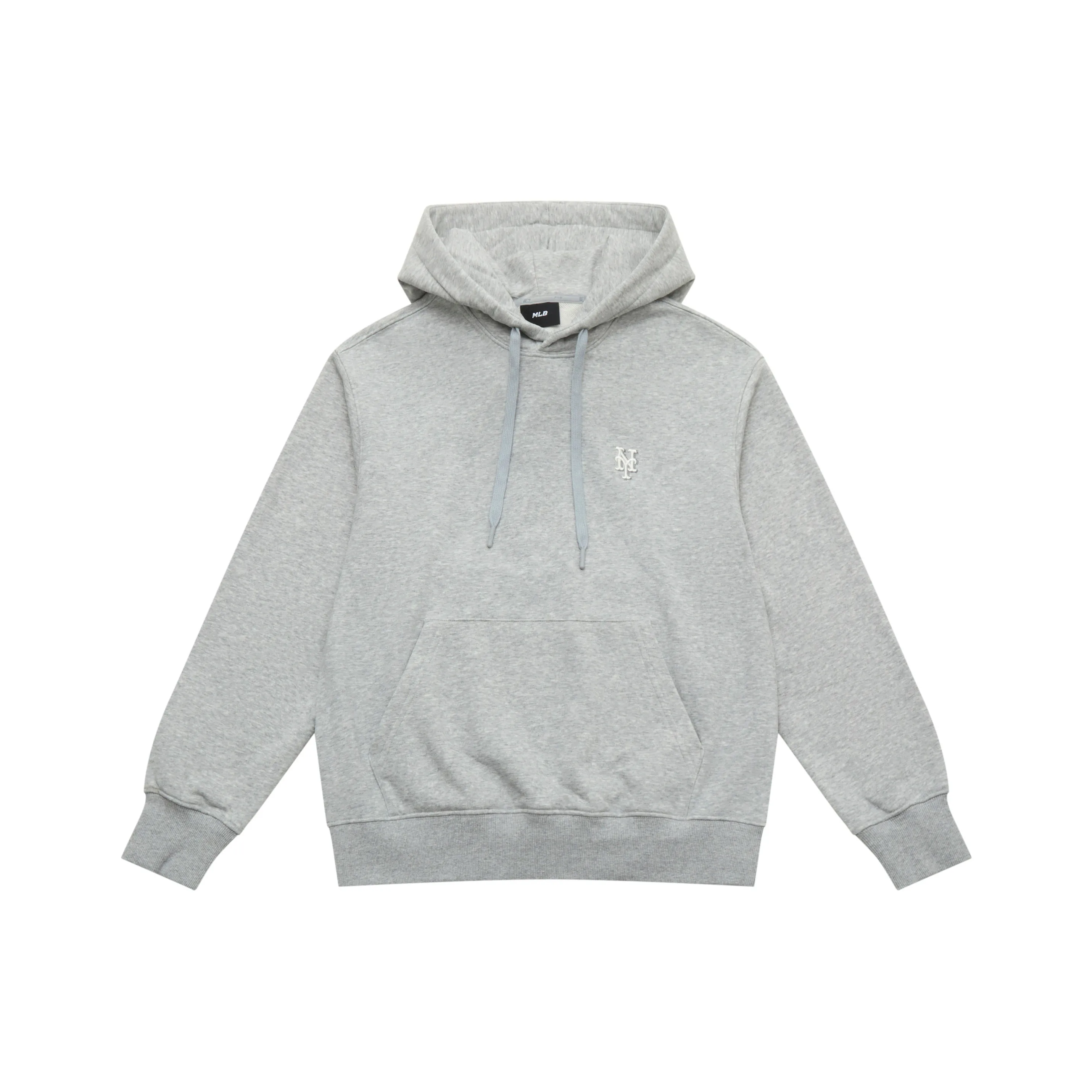 Mlb Base Logo Basic Collection New York Mets 25FW Толстовка Унисекс Стандарт Фотиния Серый