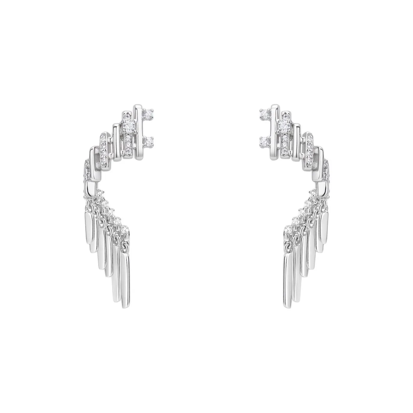 HUSSAIN Серьги с золотым покрытием из серебра S925 женские