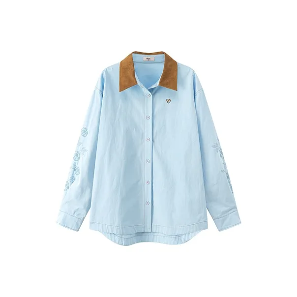 CHUU Детский синий Женские рубашки