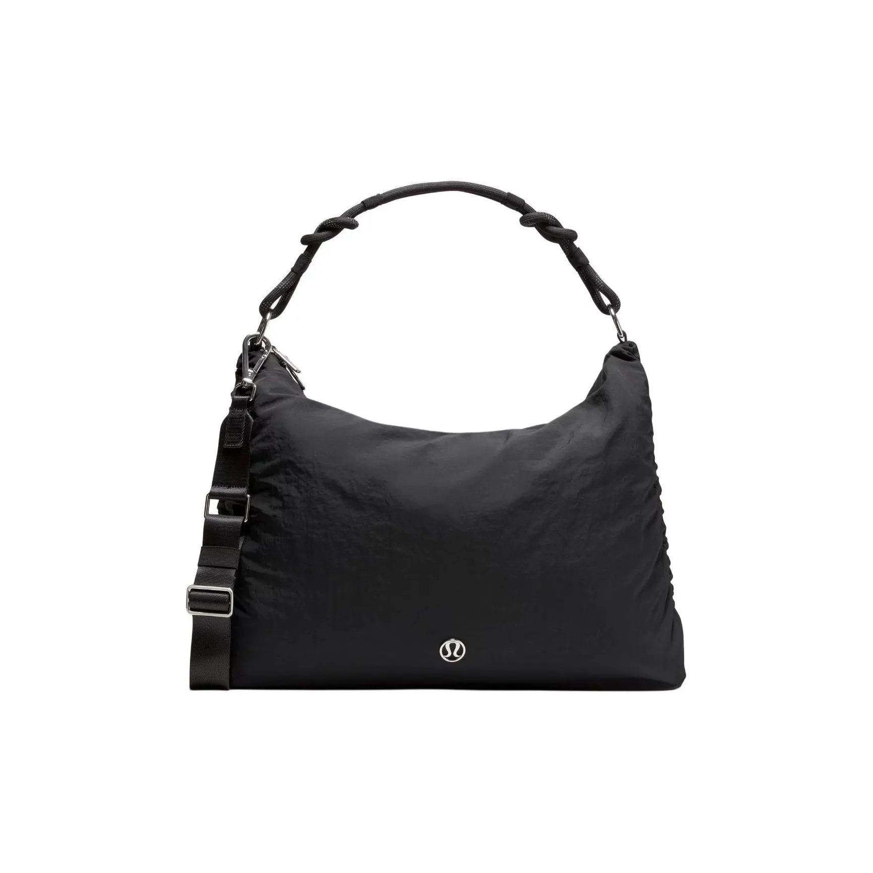 Lululemon Convertible Нейлоновая Сумка через плечо Большая Унисекс Черная