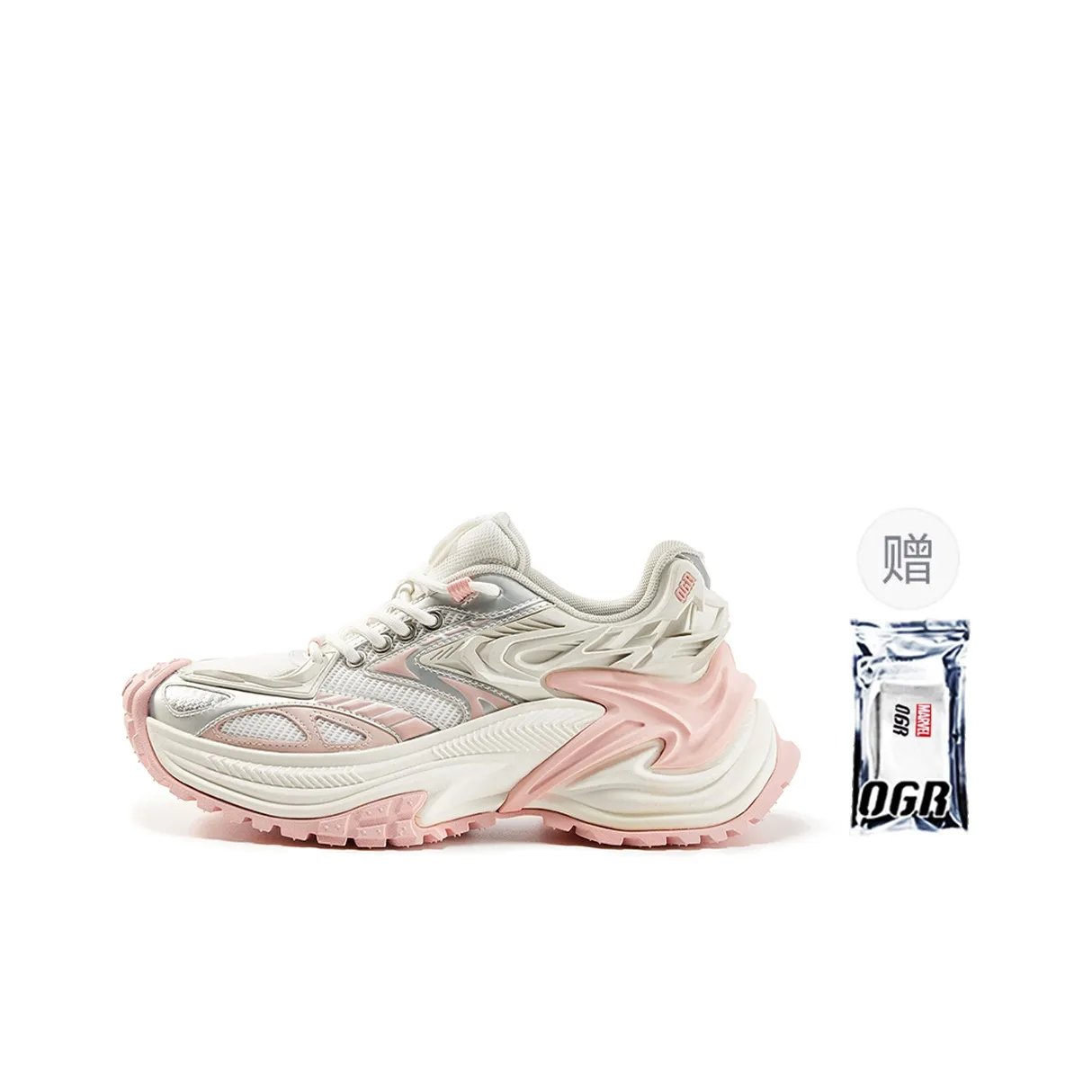 OGR Low-Top Running Shoes Unisex Dopamine Dressing Pink