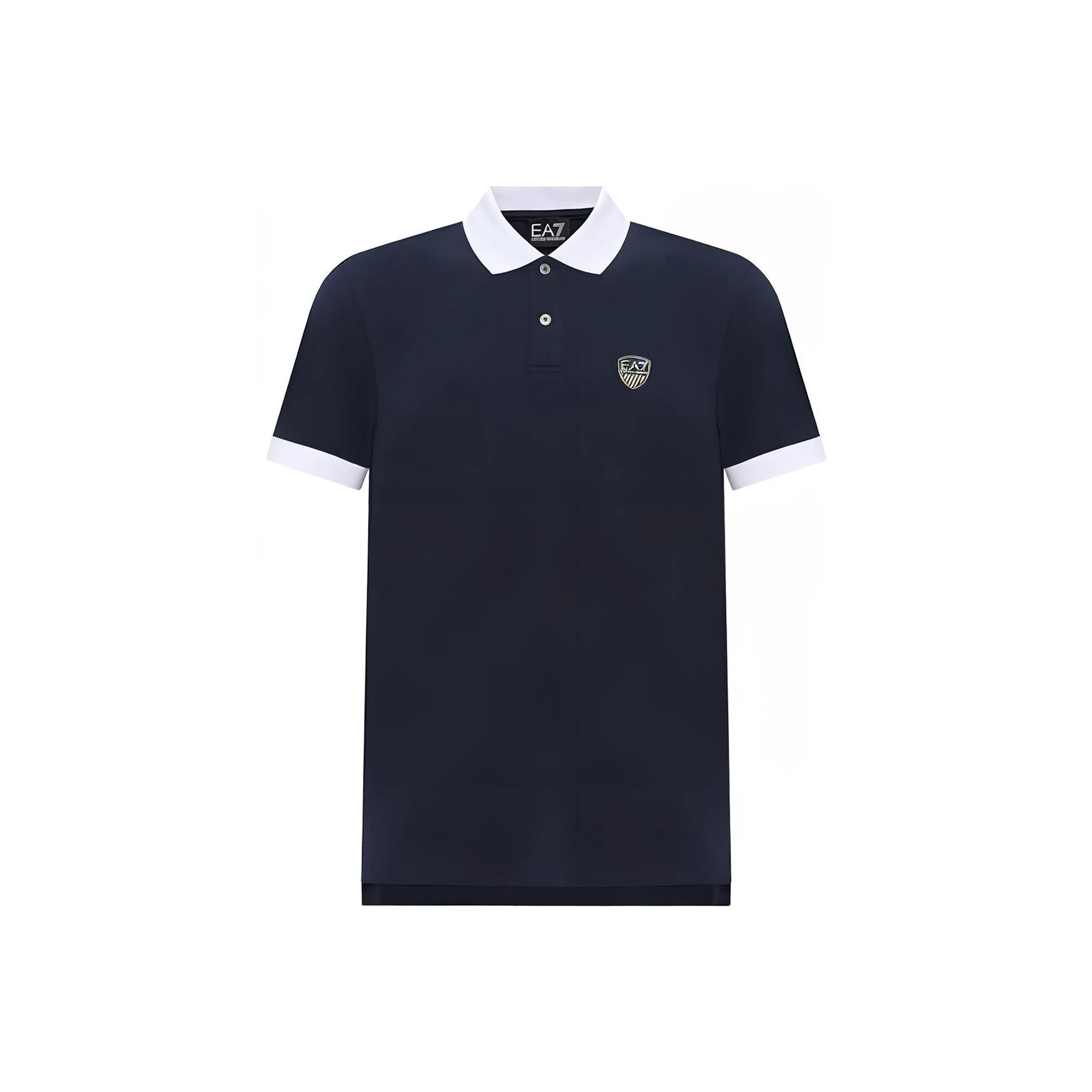 EMPORIO ARMANI Темно-синяя мужская рубашка polo