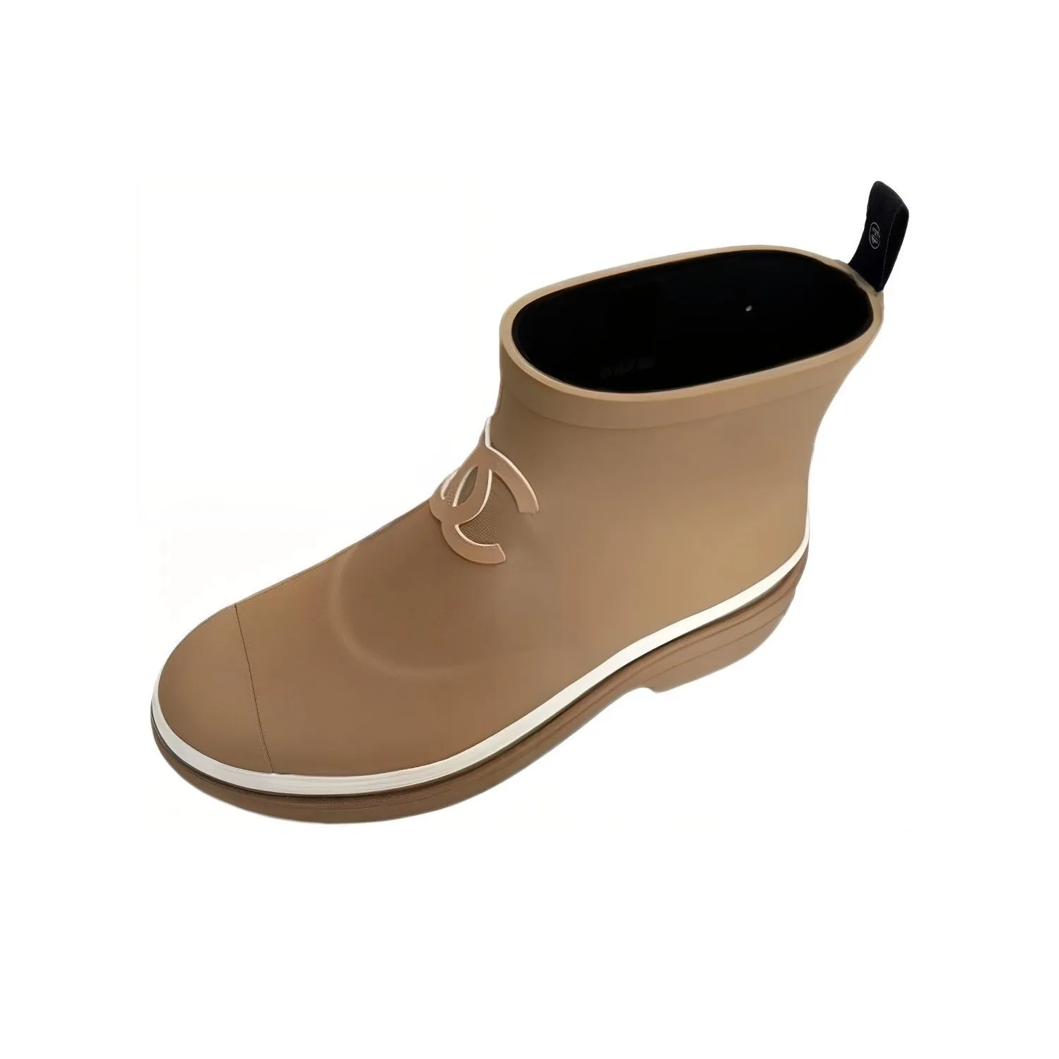 CHANEL Rain Boots Women's Brown