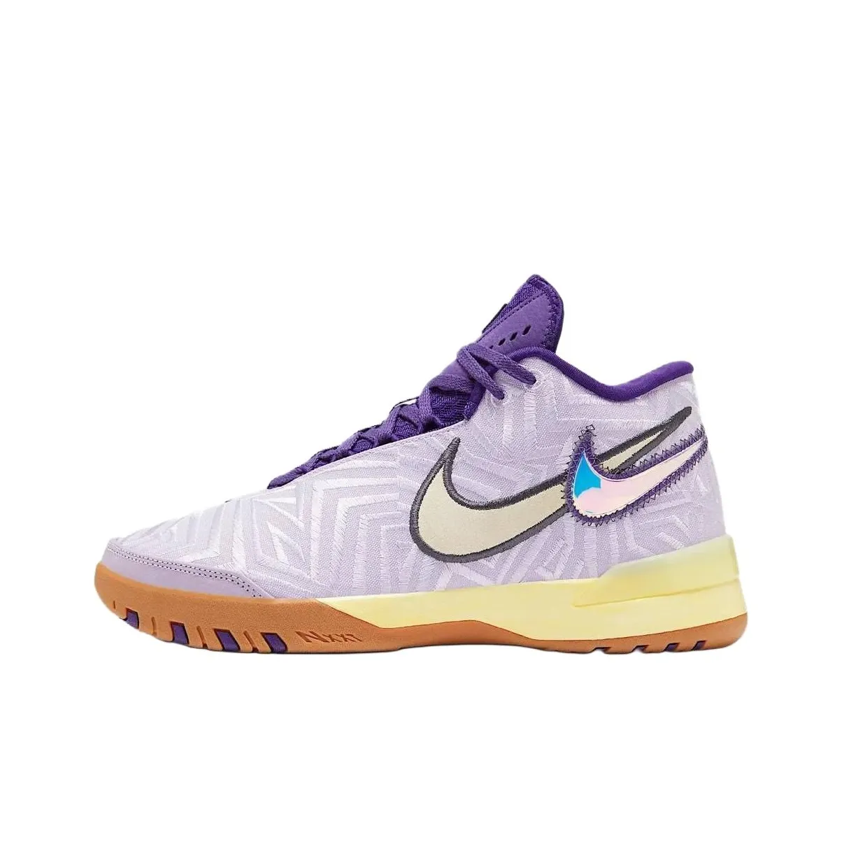 Nike LeBron NXXT Genisus Поддержка Сцепление Баскетбольные кроссовки Мужской Фиолетовый