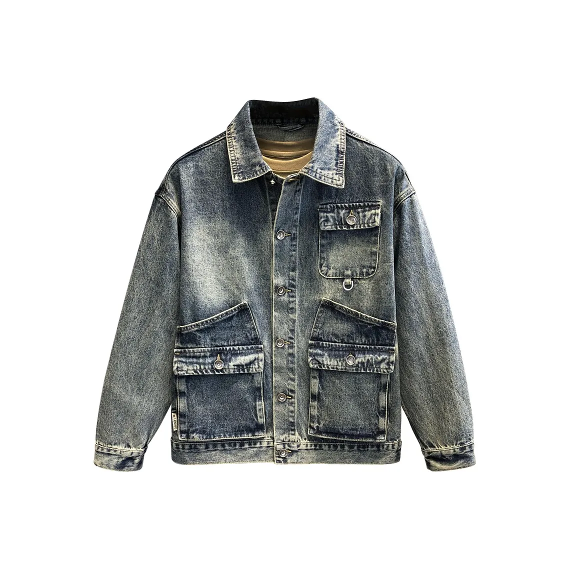 YGQPZHZ Синий Мужской Джинсовые куртки