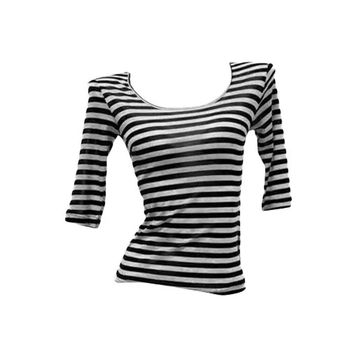 QIAOMONVHAI Черный/Белый Женские T-рубашки