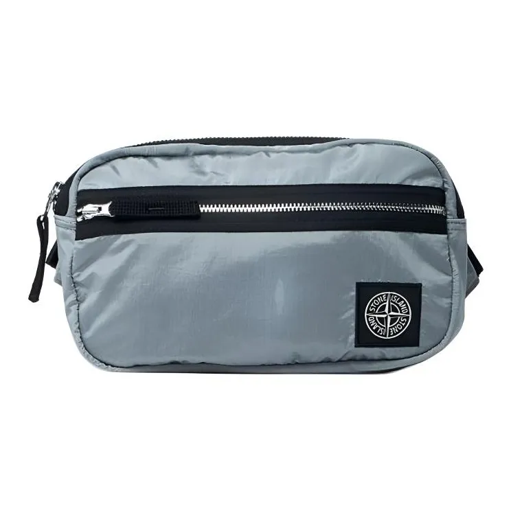 STONE ISLAND Nylon Бананка Стандартная Мужская Серого цвета