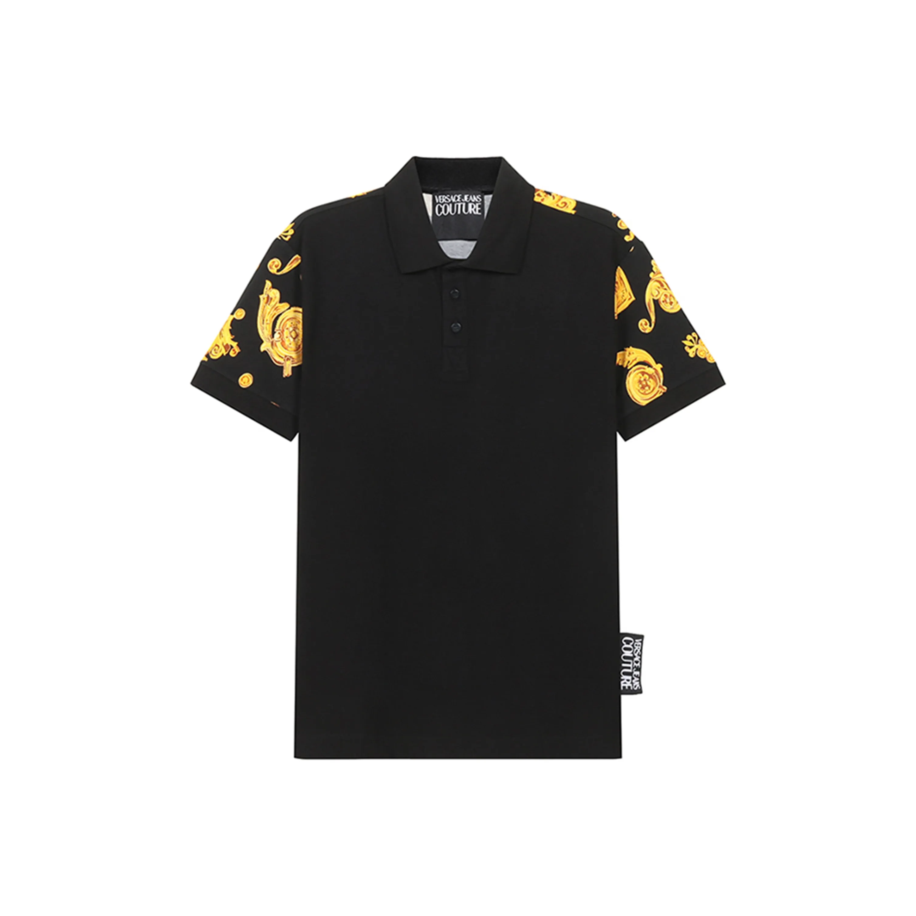 VERSACE JEANS COUTURE Polo Shirts Men's Black