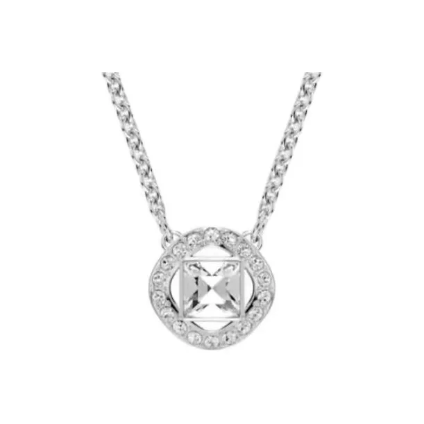 Swarovski Una Angelic Ожерелья с родиевым покрытием Унисекс Серебряный