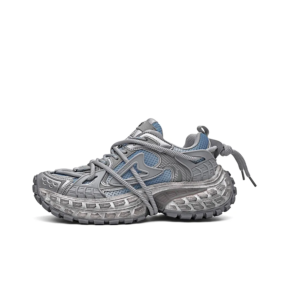 Masongarments Устойчивый к истиранию Дышащий Легкий Увеличивающий высоту Низкий Топ Толстая подошва Мужские Кроссовки