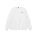 [두께감 있는 긴팔] 화이트 (H&M 씰 가슴 로고)