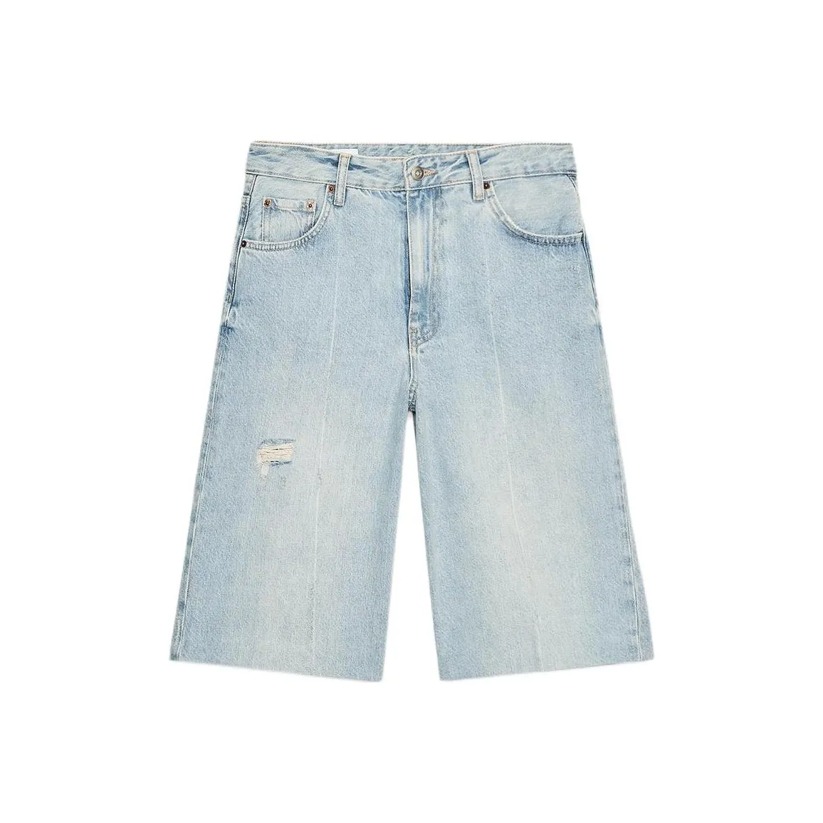 ZARA Trf Blue Women's Denim Shorts ZARA Trf Синий Женские Джинсовые Шорты