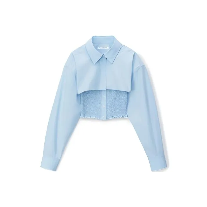 Alexander Wang Рубашка Женская Светло-Синяя