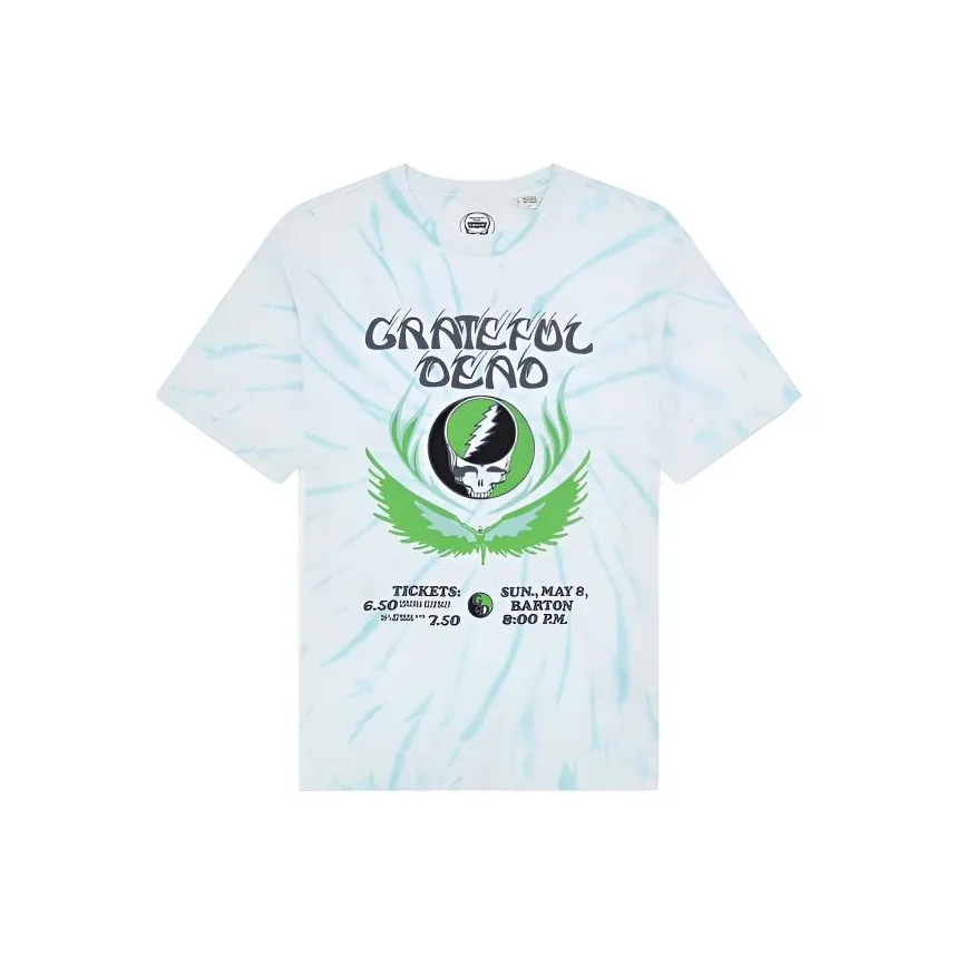 Levis Grateful Dead Straight Short Sleeved T Shirt Unisex Blue